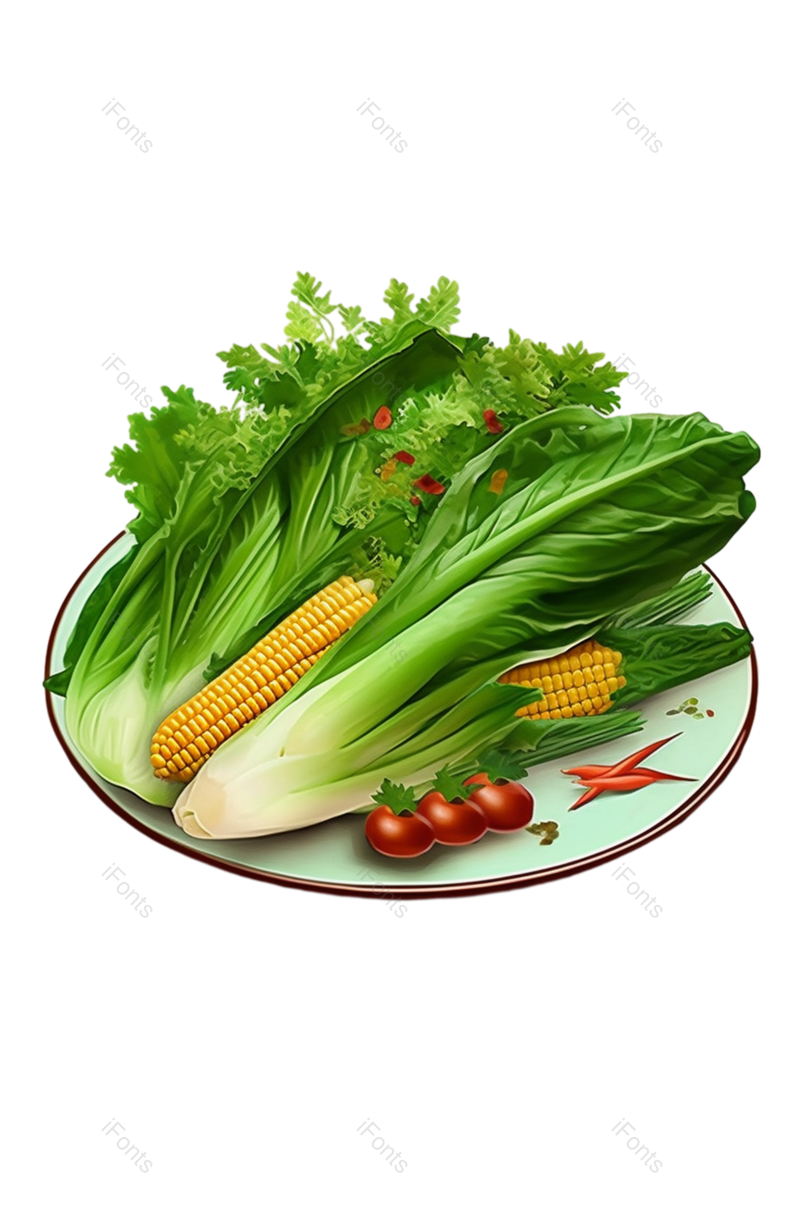 夏至图片,小满元素,夏天PNG,蔬菜免抠素材